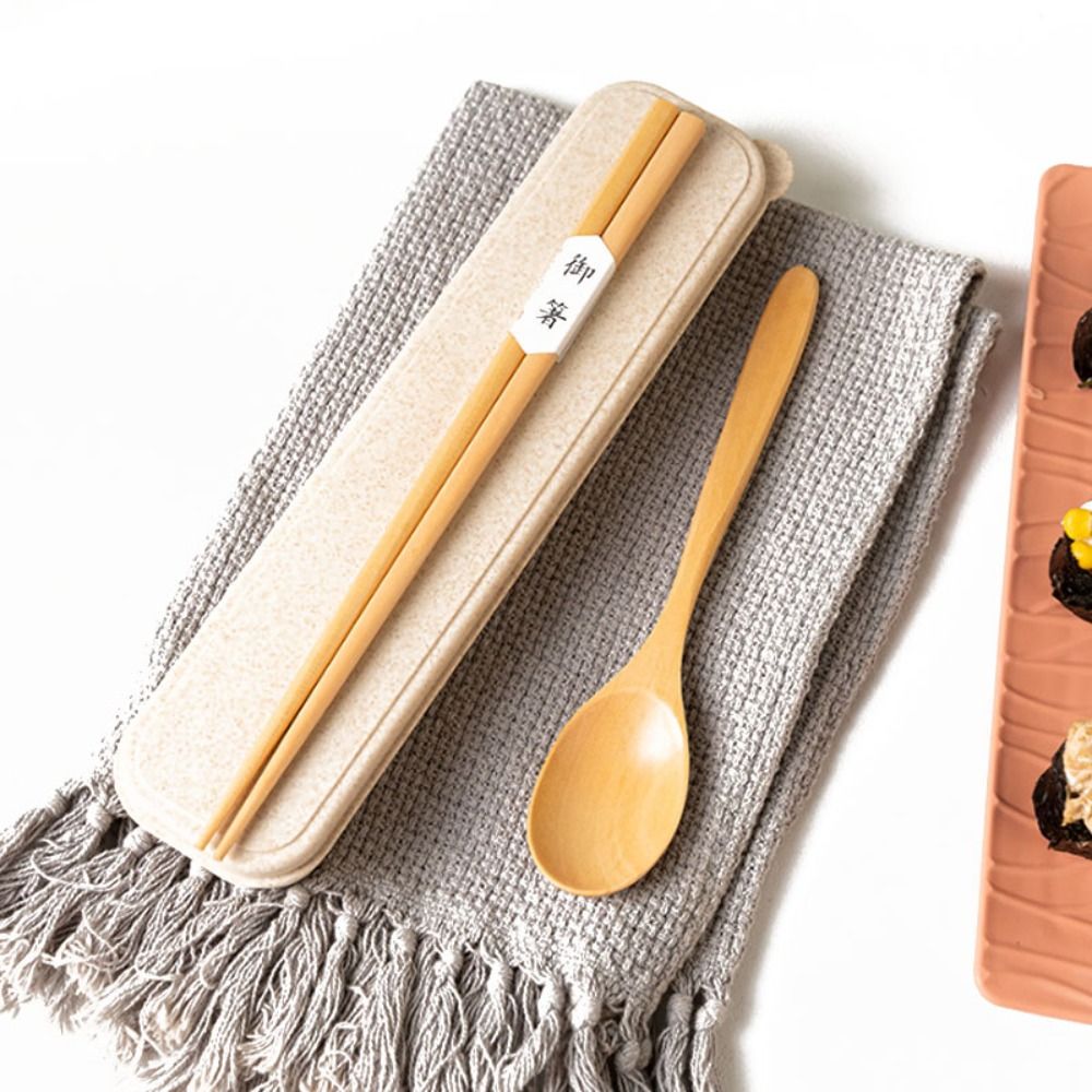 Piknik Kutusu Ahşap Çubuklar K - Bamboo Cutlery Travel incelemesi ve fiyatı
