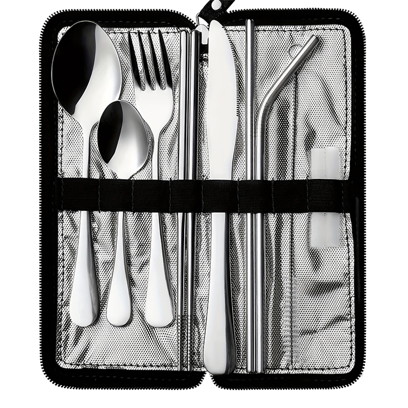Yeni 10 Parça Taşınabilir Çata - Bamboo Cutlery Travel incelemesi ve fiyatı