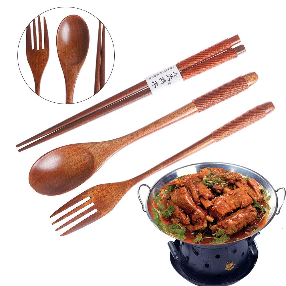 Japon tarzı çatal bıçak kaşık  - Bamboo Cutlery Travel incelemesi ve fiyatı