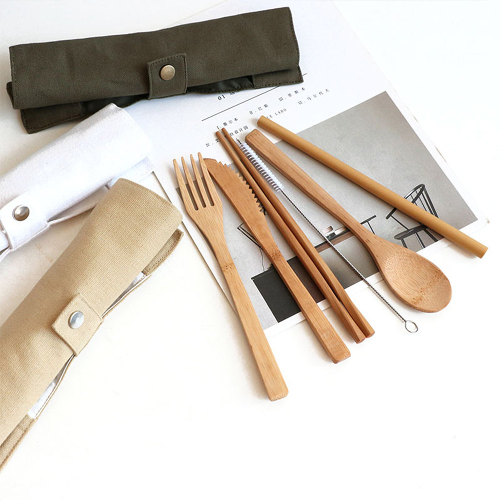 6 Parça Bambu Çatal Bıçak Seti - Bamboo Cutlery Travel incelemesi ve fiyatı
