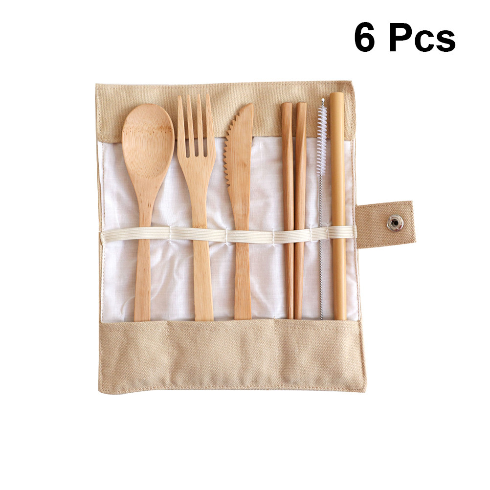 6 Parça Bambu Çatal Bıçak Seti - Bamboo Cutlery Travel incelemesi ve fiyatı