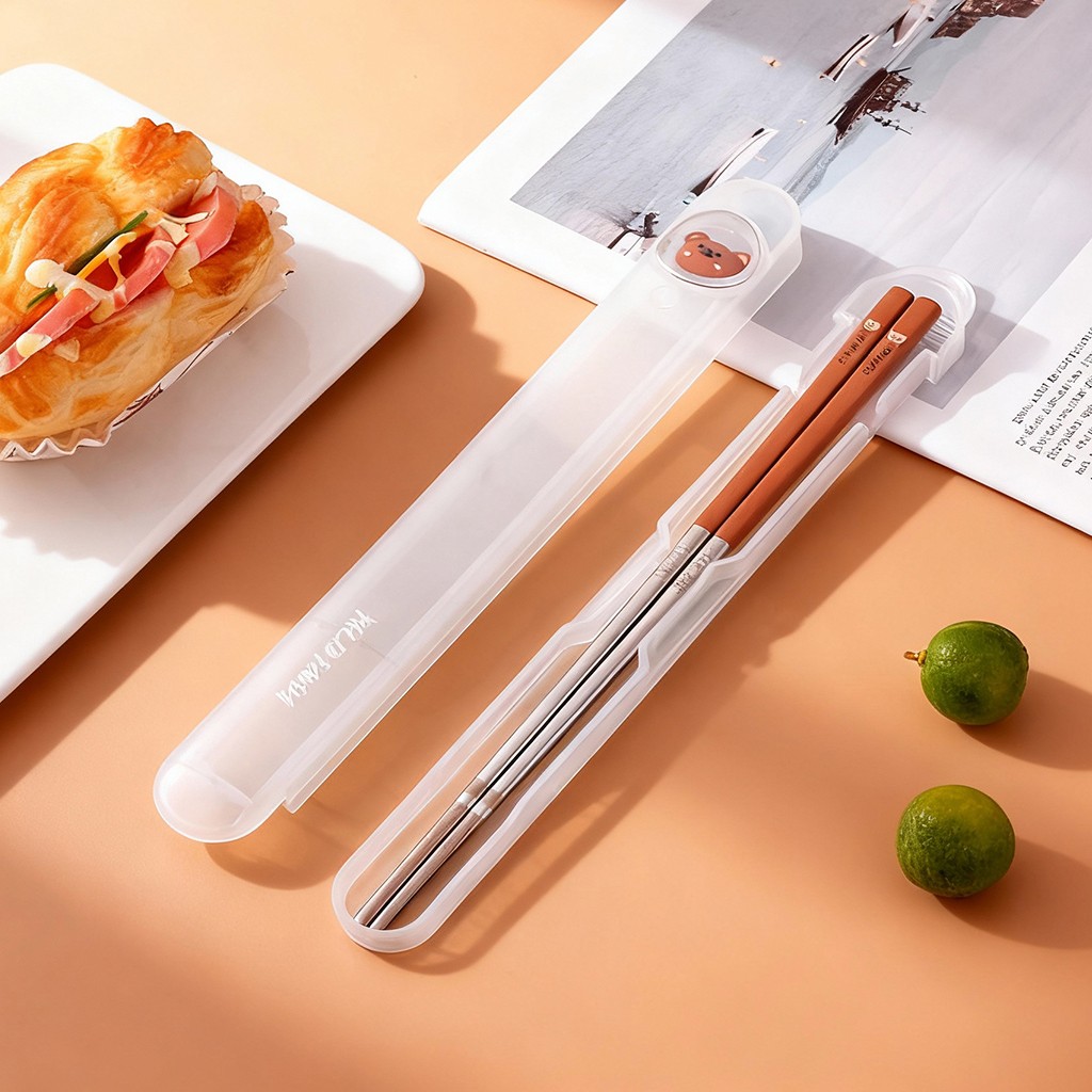 1 çift taşınabilir yemek çubuk - Bamboo Cutlery Travel incelemesi ve fiyatı