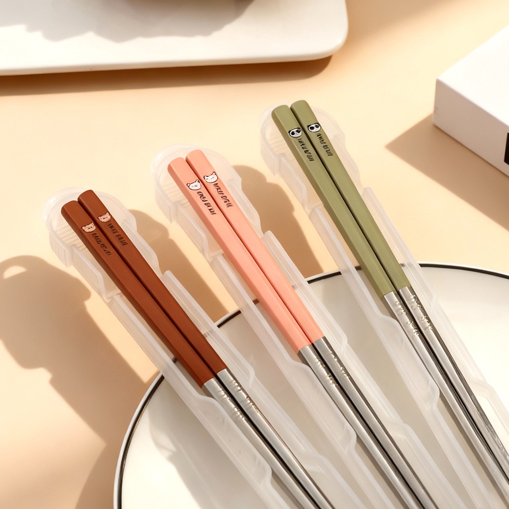 1 çift taşınabilir yemek çubuk - Bamboo Cutlery Travel incelemesi ve fiyatı